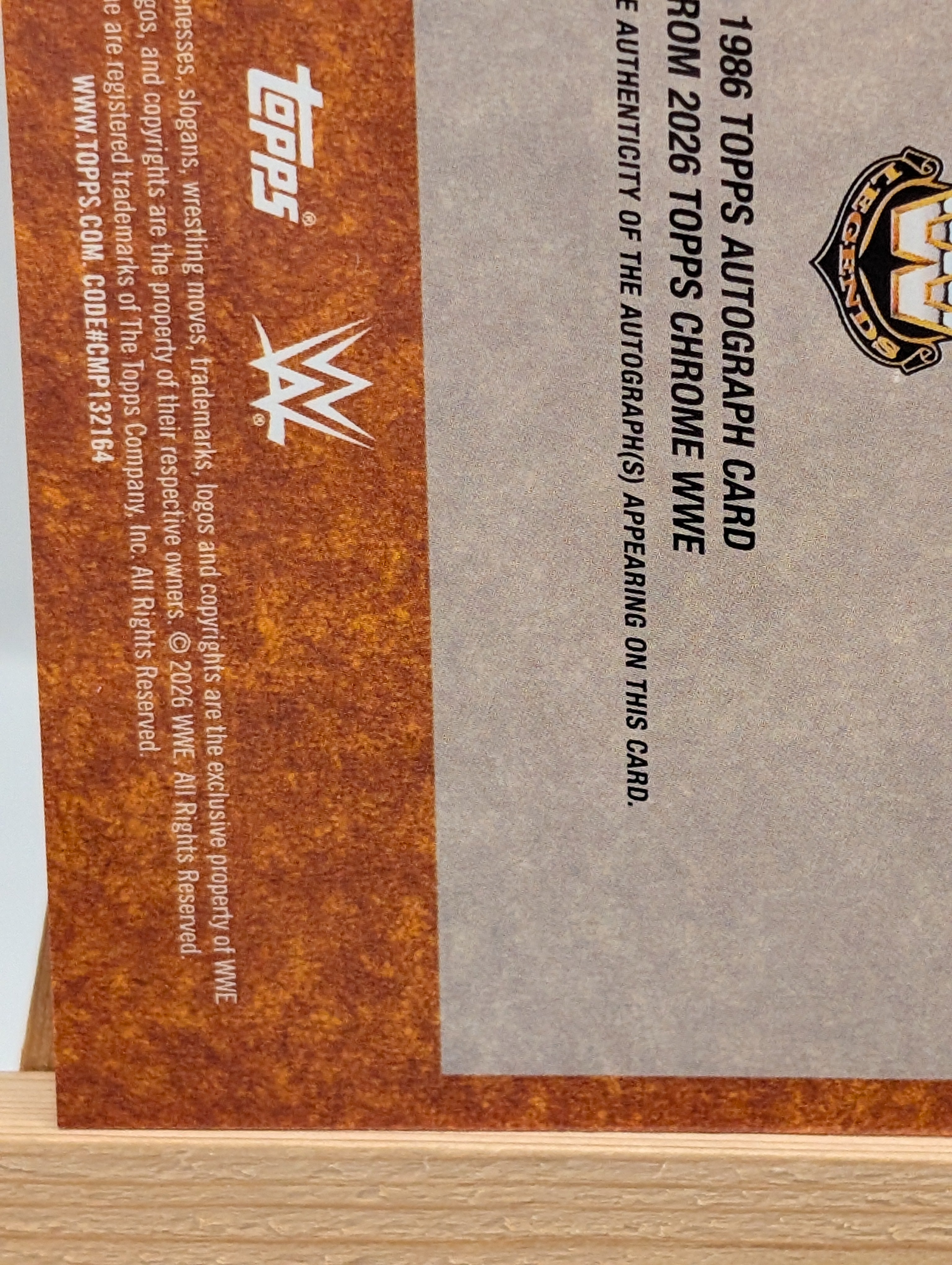 2026 Topps Chrome Undertaker Auto /25 Refractor WWE Signature FRENLY BRICKS - Open 7 Days